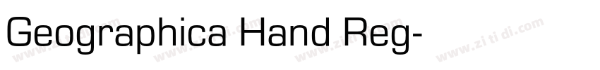 Geographica Hand Reg字体转换